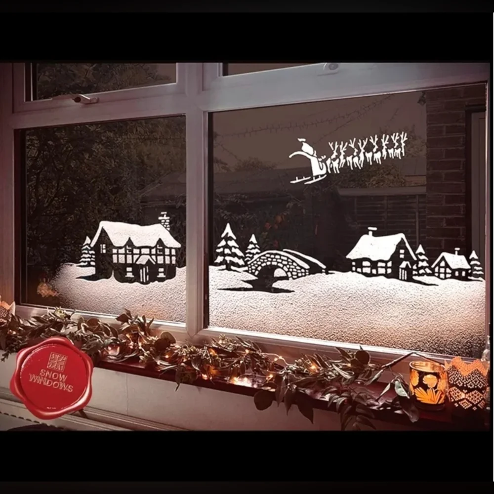 NWT Snow Windows Stencil Kit - Picture 2 of 9